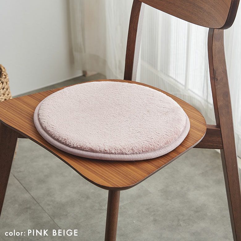 チェアパッド座布団円形高反発厚さ32mm6カラー展開無地約W35×D35×H3.2cmソフチェもっちりチェアパットチェアマットいす用椅子用フロアクッション疲れない在宅テレワークおしゃれ北欧シンプルインテリアアジアン雑貨アジアン雑貨[K400-35]