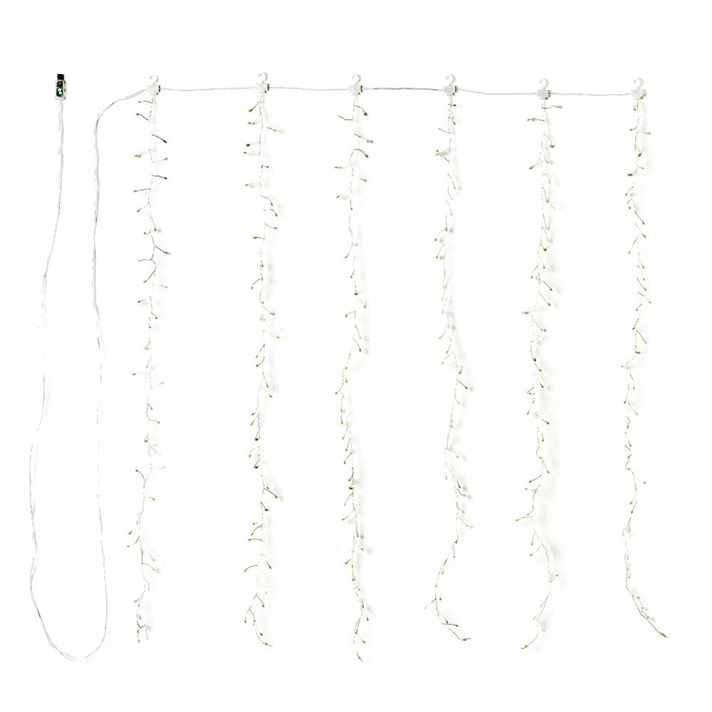 LEDライトクリスマス電飾LEDライン120cm6列タイマーイルミネーションライトUSBおしゃれシンプルかわいいクリスマスデコレーション間接照明オブジェインテリアハロウィンパーティー誕生日リゾート雑貨アジアン[94739]