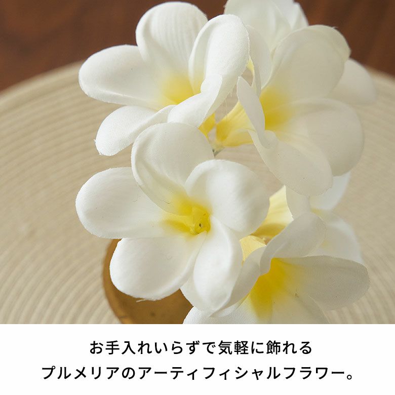 アーティフィシャルフラワー 造花 プルメリア フランジパニ 南国 