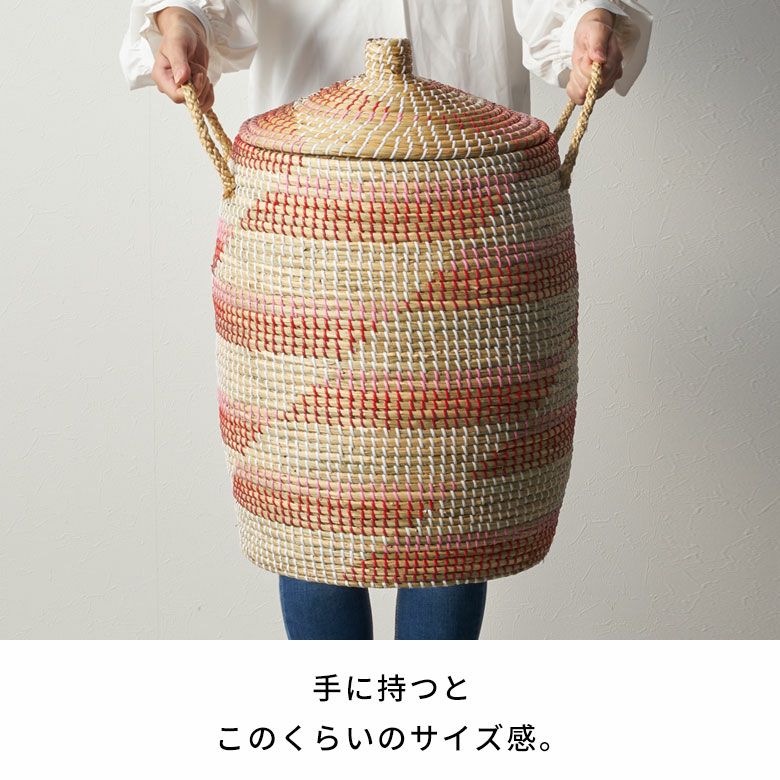 バスケット ふた付き 持ち手付き かごバスケット シーグラス 約