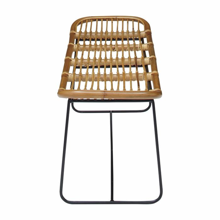 ベンチチェア2人掛けラタン幅121cm[91216]【椅子二人掛け籐家具アジアンアジアン家具バリ家具】