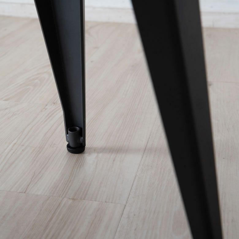 ベンチイス２人掛けスチールブラック[91253]【ダイニングマットダイニングモダン幅105cmモノトーンおしゃれ】