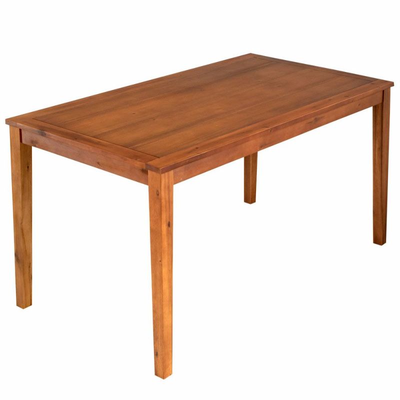 ダイニングテーブル木製長方形150×80cm４人掛け[91443]【テーブル天然木ナチュラルアカシアウッドシンプル】