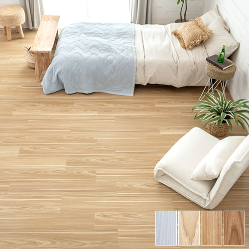 フロアタイルクリック式床材36枚約3畳ブラウンベージュホワイト木目調フローリングタイルマットカーペット床フロアナチュラル接着剤不要natureナチュールおしゃれ北欧リゾートインテリアDIYアジアン[set36-84263]