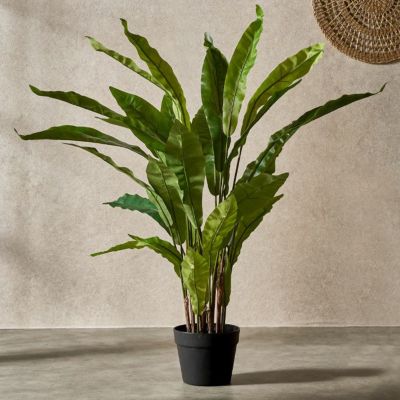フェイクグリーン アスプレニウム オオタニワタリ 高さ 90cm 観葉植物 グリーン フラワー 花 アーティフィシャルプランツ フェイクプランツ シダ植物 造花 アートグリーン ディスプレイ ナチュラル 6号鉢 リビング 