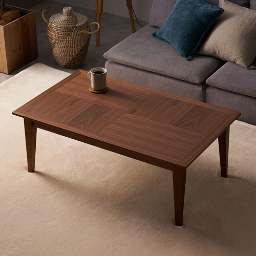 こたつテーブルこたつテーブル約W100cmD60cmH38cmウッド木製木天然木木目ウォルナットブラウン長方形こたつ本体炬燵コタツ本体机デスク学習机暖房器具石英管ヒーター中間スイッチおしゃれ北欧リゾート雑貨家具インテリアアジアン[91620]