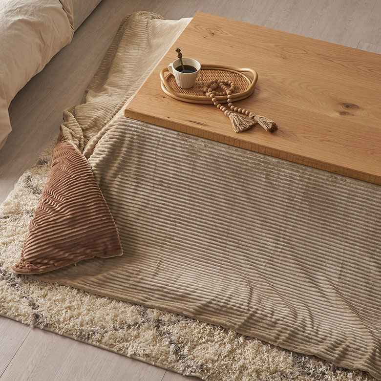 こたつ布団カバー長方形こたつカバー約W250cmD200cmH1cmピンクブルーアイボリー布団カバーコーデュロイシンプル無地ポリエステル洗濯可ウォッシャブルリバーシブルキルティング暖房冬温かい暖かいおしゃれ北欧リゾート雑貨アジアン[70120]