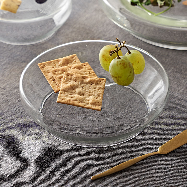 コンポート台ケーキスタンドガラスMサイズ約W18cmD18cmH5cmケーキ5号トレイトレースタンド台タワースタンドトレイコンポートデコレーショントレイ食卓キッチンダイニングキッチン雑貨ディプレイ北欧おしゃれ雑貨インテリアアジアン[94796]