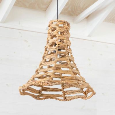 ペンダントライト ランプシェード ウォーターヒヤシンス 1灯 口金E26 60W LED対応 約 径 42cm 高さ 42cm 天井照明 インテリア 照明 ランプ シェード ライト ペンダント照明 照明器具 吊り下げ 和モダン リゾート 北