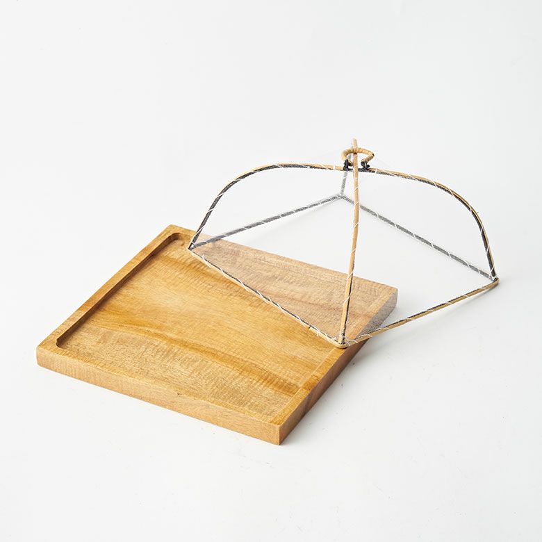 フードカバー木製ウッド竹バンブートレイトレー約W17.5cmD17.5cmH11.5cm食卓カバーディッシュカバーダイニングテーブルディスプレイアート収納食事ナチュラルネットほこり虫よけ対策おしゃれ北欧リゾート雑貨インテリアアジアン[14052]