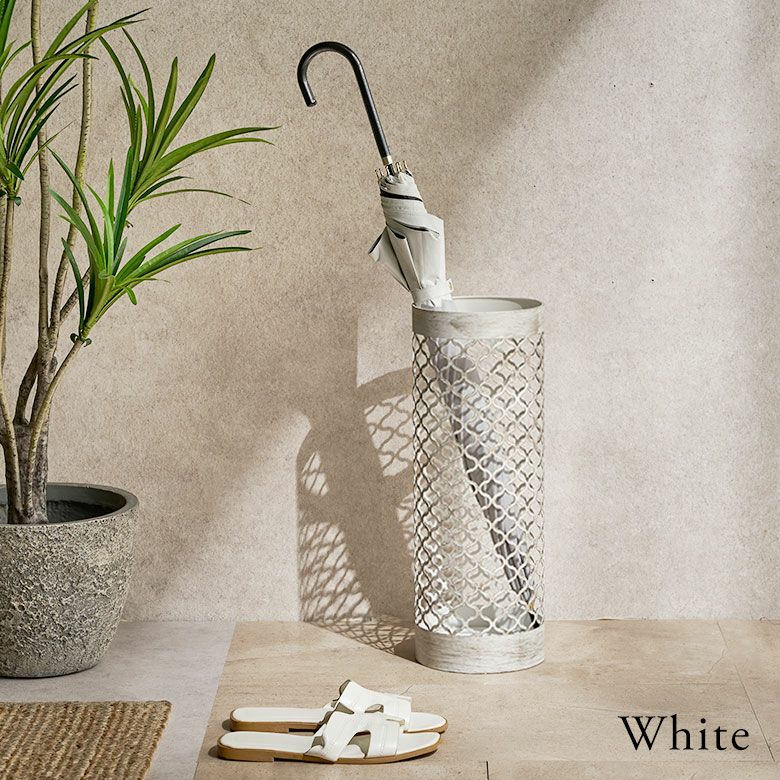 傘立てスチールセラミック筒形給水プレート付き長傘傘立傘たて傘置き約W15cmD15cmH43cmスリムコンパクト傘立て置きかさ立て傘スタンド傘収納玄関収納屋内室内省スペース折りたたみ傘おしゃれ北欧リゾート雑貨インテリアアジアン[67158]