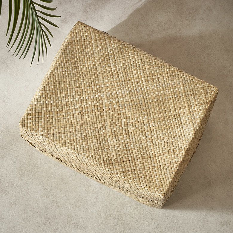 収納ボックスパンダン長方形A4ふた付き蓋付きフタ付き約W37cmD29cmH16cmカゴ収納かご収納バスケット収納ケース書類おもちゃ衣類収納入れケースボックスナチュラルかごバスケット籠おしゃれ北欧リゾート雑貨インテリアアジアン[14143]