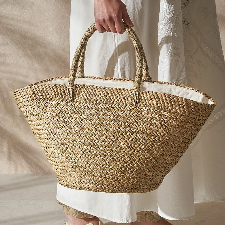 値下げ　大人気　レディース　カゴバック かごバッグ A4 トートバッグ レディース 通勤 軽い 巾着付き パーム