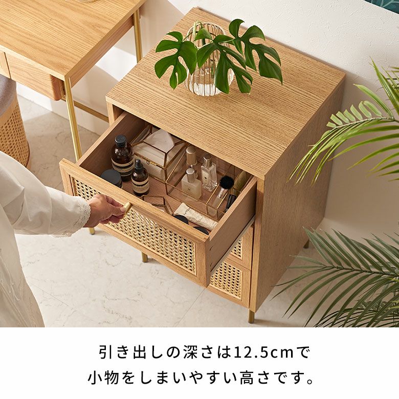ヴィンテージ　KOIZUMI 　経年黒艶変化が魅力　小型 ラタン チェスト
経年 HAGiHARA ラタン チェスト 幅80cm 天然木 かごめ編み （ 収納 棚