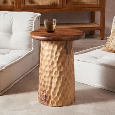 SALE！！入手困難 定価25万】高級木製サイドテーブル アジア家具③
